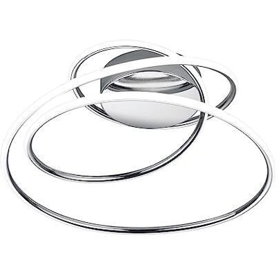 RL LIVE YOUR LIGHT Reality Leuchten LED-taklampa Bologna R67051106, metallkrom, inkl. 36 watt LED, strömbrytare dimmer RL LIVE YOUR LIGHT Reality Leuchten LED-taklampa Bologna R67051106, metallkrom, inkl. 36 watt LED, strömbrytare dimmer