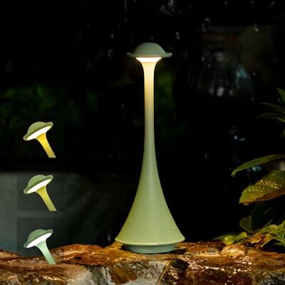 LuminexDesigns Grön enkel bord med batteri, dimbar, modern för sovrum eller entré LuminexDesigns Grön enkel bord med batteri, dimbar, modern för sovrum eller entré
