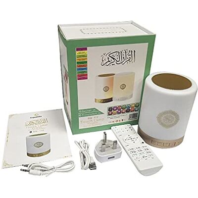 SQ Koran nattlampa i flera färger, touch, med högtalare, bluetooth SQ Koran nattlampa i flera färger, touch, med högtalare, bluetooth