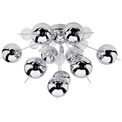 Näve Modern krom taklampa - 6 ljuskällor Näve Modern krom taklampa - 6 ljuskällor