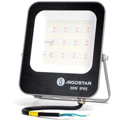 VoltShine Smart RGBW 30 W smart spotlight med Bluetooth MESH-anslutning, perfekt för stämning och fjärrstyrning. VoltShine Smart RGBW 30 W smart spotlight med Bluetooth MESH-anslutning, perfekt för stämning och fjärrstyrning.