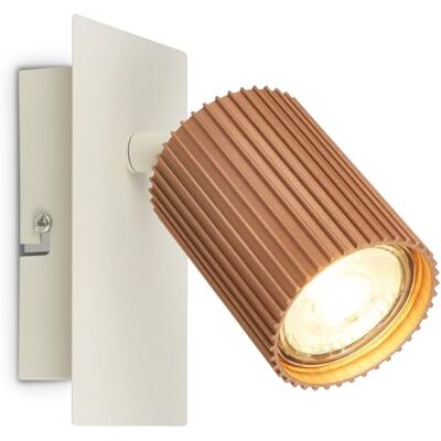 BRILONER Orienterbar vägglampa för inomhusbruk, GU10-uttag, max. 9 W, vägglampa, sovrum, vägglampor, sovrum, 13 x 8 x 9 cm, varmgrå kaffe BRILONER Orienterbar vägglampa för inomhusbruk, GU10-uttag, max. 9 W, vägglampa, sovrum, vägglampor, sovrum, 13 x 8 x 9 cm, varmgrå kaffe