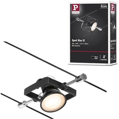 Paulmann 94435 CorDuo kabelsystem med spotlight Mac II DC max. 10 watt kabellampa, expanderbar, matt svart, plast, GU5,3 kabelsystem utan glödlampor Paulmann 94435 CorDuo kabelsystem med spotlight Mac II DC max. 10 watt kabellampa, expanderbar, matt svart, plast, GU5,3 kabelsystem utan glödlampor