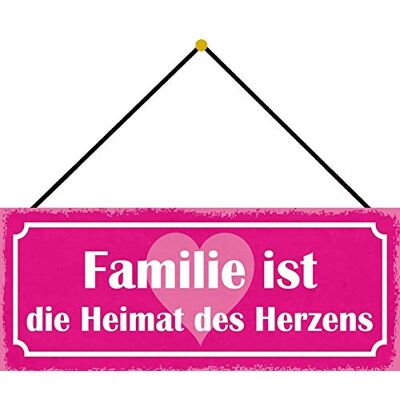 Schatzmix familj hjärta hemma metallskylt 27 x 10 cm tenn skylt med snöre plåtskylt, tenn, flerfärgad, 27 x 10 cm Schatzmix familj hjärta hemma metallskylt 27 x 10 cm tenn skylt med snöre plåtskylt, tenn, flerfärgad, 27 x 10 cm