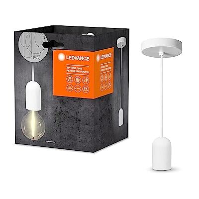 LEDVANCE Vintage 1906® taklampa RUND GIPS E27, vit, max. 25W (LED 15W), E27 bas, rund tak, taklampa inomhus, kombinerat med 1906 vintage eller smarta lampor LEDVANCE Vintage 1906® taklampa RUND GIPS E27, vit, max. 25W (LED 15W), E27 bas, rund tak, taklampa inomhus, kombinerat med 1906 vintage eller smarta lampor