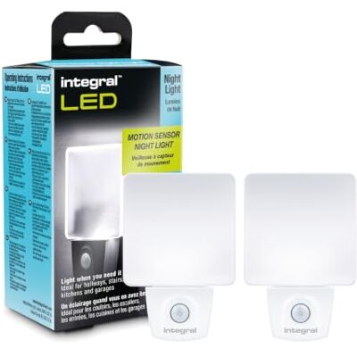 Integral LED-nattlampa med rörelsesensor, väggmontering, vägglampa, fotoelektrisk cellssensor från skymning till gryning, för kök, sovrum, sovrum, transparent 2-pack Integral LED-nattlampa med rörelsesensor, väggmontering, vägglampa, fotoelektrisk cellssensor från skymning till gryning, för kök, sovrum, sovrum, transparent 2-pack