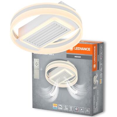 LEDVANCE taklampa/fläkt ringformad; 55W; CCT; IP20 för inomhusbruk; vit; dimbar LEDVANCE taklampa/fläkt ringformad; 55W; CCT; IP20 för inomhusbruk; vit; dimbar