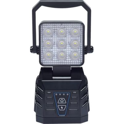 Berger + Schröter GmbH Berger & Schröter Mobil LED-arbetsljus, 15 W arbetsljus, magnetisk fot, 4 500 mAh 7,4 V batteri 33,3 Wh, 9 lysdioder, vit och orange, IP66, 90° justerbar, bärhandtag, närfältsbelysning Berger + Schröter GmbH Berger & Schröter Mobil LED-arbetsljus, 15 W arbetsljus, magnetisk fot, 4 500 mAh 7,4 V batteri 33,3 Wh, 9 lysdioder, vit och orange, IP66, 90° justerbar, bärhandtag, närfältsbelysning