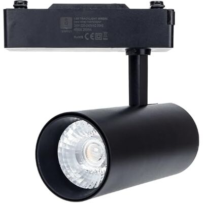 Glowster Svart 24 W tvåtrådad LED-skenstrålkastare Glowster Svart 24 W tvåtrådad LED-skenstrålkastare