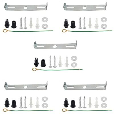 LEDSone 5-pack ljusarmatur takplattefäste 95 mm hängande lampa passande taklampa rosplatta fäste med tillbehör för ljuskrona belysning hem kontor LEDSone 5-pack ljusarmatur takplattefäste 95 mm hängande lampa passande taklampa rosplatta fäste med tillbehör för ljuskrona belysning hem kontor