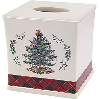 Spode Avanti Linne julgran tartan kollektion, harts, flerfärgad, näsduksöverdrag Spode Avanti Linne julgran tartan kollektion, harts, flerfärgad, näsduksöverdrag