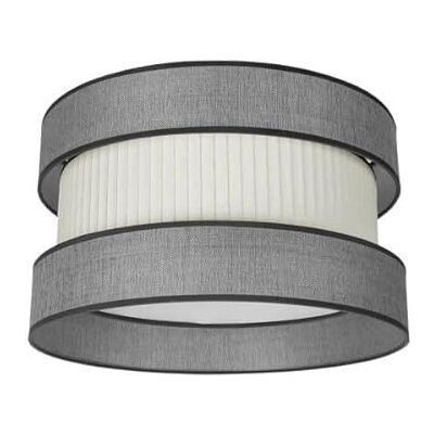 Zarivy Hängande skärm 50 x 50 x 25 cm grå-beige med inkluderande diffusor, perfekt för rumsbelysning och dekoration av miljöer. Zarivy Hängande skärm 50 x 50 x 25 cm grå-beige med inkluderande diffusor, perfekt för rumsbelysning och dekoration av miljöer.