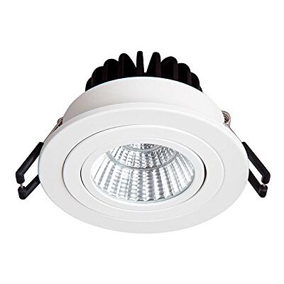 Sulion Cobfix rund infälld LED, 9 W, vit, 93 x 93 x 55 mm Sulion Cobfix rund infälld LED, 9 W, vit, 93 x 93 x 55 mm