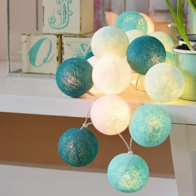 Ciskotu 3,3 m Guirnalda Luces Interior 20 Bolas de Algodón Batería, IP44 anti-agua, Luz LED para Habitación Mesa Estante Patio Cafetería Fiesta Boda Ciskotu 3,3 m Guirnalda Luces Interior 20 Bolas de Algodón Batería, IP44 anti-agua, Luz LED para Habitación Mesa Estante Patio Cafetería Fiesta Boda
