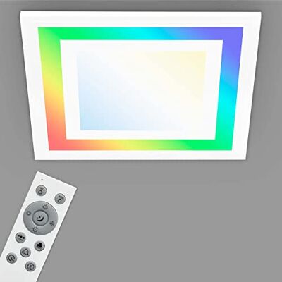 TELEFUNKEN – LED-panel, LED-taklampa, dimbar, inkl. fjärrkontroll, RGB-funktion, 18 watt, 1 600 lm, timerfunktion, 295 x 295 x 55 mm (L x B x H) TELEFUNKEN – LED-panel, LED-taklampa, dimbar, inkl. fjärrkontroll, RGB-funktion, 18 watt, 1 600 lm, timerfunktion, 295 x 295 x 55 mm (L x B x H)