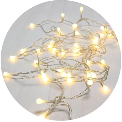 WatioWave LED-ljusslinga med 1,9 m IP20 i silverfärg, perfekt för festliga dekorationer och mysiga miljöer. WatioWave LED-ljusslinga med 1,9 m IP20 i silverfärg, perfekt för festliga dekorationer och mysiga miljöer.
