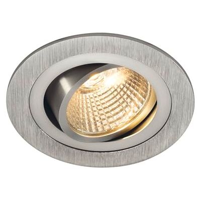 SLV Ny TRIA LED DL rund uppsättning, nedljus, alu-borstad, 6 W, 38 °, 2700 K, inkl. Förare, aluminium, silvergrå SLV Ny TRIA LED DL rund uppsättning, nedljus, alu-borstad, 6 W, 38 °, 2700 K, inkl. Förare, aluminium, silvergrå