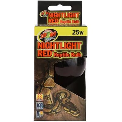 Zoo Med NR-25 nattlampa reptillampa, 25 watt, röd Zoo Med NR-25 nattlampa reptillampa, 25 watt, röd