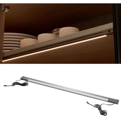 GTV LIGHTING LED infälld lampa 1163 mm, skåpbelysning för köksskåp 120 cm, rörelsesensor dubbelsidig (2 sensorer), 12 V DC, neutral vit 4 000 K, möbellampa låda, garderob, antracit GTV LIGHTING LED infälld lampa 1163 mm, skåpbelysning för köksskåp 120 cm, rörelsesensor dubbelsidig (2 sensorer), 12 V DC, neutral vit 4 000 K, möbellampa låda, garderob, antracit