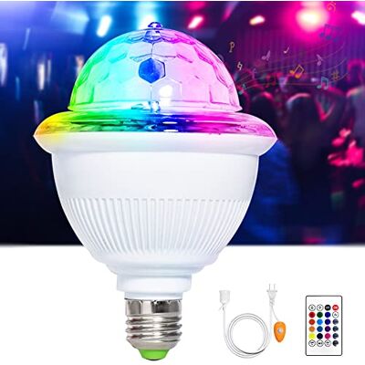 LETOUR Festljus discokula, musikaktiverat RGB-discoljus, E27 skruvsockel, Bluetooth-festbelysning med fjärrkontroll för hemmabruk, fester, födelsedag, halloween, DJ karaokelampor LETOUR Festljus discokula, musikaktiverat RGB-discoljus, E27 skruvsockel, Bluetooth-festbelysning med fjärrkontroll för hemmabruk, fester, födelsedag, halloween, DJ karaokelampor