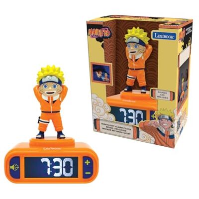 Lexibook , Naruto, Naruto väckarklocka med nattlampa, ljud och melodier, bakgrundsbelyst LCD-skärm, ljussken, snooze, RL800NA Lexibook , Naruto, Naruto väckarklocka med nattlampa, ljud och melodier, bakgrundsbelyst LCD-skärm, ljussken, snooze, RL800NA
