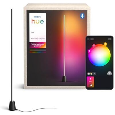 Philips Play Golvlampa, RGBWWIC LED, 122 cm, White Ambiance, Gradienter i Flera Färger, Smart Ljus, Alexa, Google Home, Apple Home, TV-synk Kräver Hue Bridge och Sync Box (Båda Säljs Separat) Philips Play Golvlampa, RGBWWIC LED, 122 cm, White Ambiance, Gradienter i Flera Färger, Smart Ljus, Alexa, Google Home, Apple Home, TV-synk Kräver Hue Bridge och Sync Box (Båda Säljs Separat)