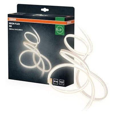 OSRAM Neon Flex utomhus 3 m silikon LED-remsor, IP44-skydd, direkt och indirekt belysning för trädgård och balkong OSRAM Neon Flex utomhus 3 m silikon LED-remsor, IP44-skydd, direkt och indirekt belysning för trädgård och balkong