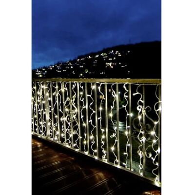Konstsmide LED-systemförlängning, ljusgardin, 200 varma vita dioder, utomhus (IP44), transparent kabel – 4624–103 Konstsmide LED-systemförlängning, ljusgardin, 200 varma vita dioder, utomhus (IP44), transparent kabel – 4624–103