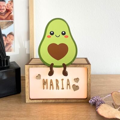 WONDEE Personlig babynattlampa och personlig avokado nattlampa för barn personlig födelsegåva och doppresent för flickor och pojkar sänglampa dekoration för bebisrum WONDEE Personlig babynattlampa och personlig avokado nattlampa för barn personlig födelsegåva och doppresent för flickor och pojkar sänglampa dekoration för bebisrum