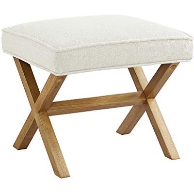 Amazon Basics Kvadratigt Mid-Century Modern X Pall - Fotpall Amazon Basics Kvadratigt Mid-Century Modern X Pall - Fotpall