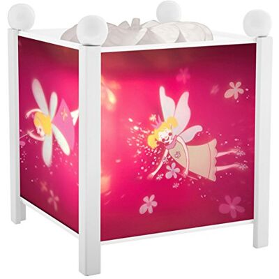 Trousselier Fairy Princesses nattlampa magisk lykta barngåva tecknad film lugnande ljus vit träfärg 12 V, 10 W glödlampa ingår, eluttag. UK Trousselier Fairy Princesses nattlampa magisk lykta barngåva tecknad film lugnande ljus vit träfärg 12 V, 10 W glödlampa ingår, eluttag. UK