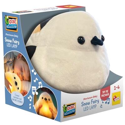 Liscianigiochi Lisciani Montessori Baby Snow Fairy LED-nattlampa i plysch för barn 1–4 år Mjukt ljus med klassiska melodier och natur ljud Tvättbar plysch med avtagbar elektronikmodul Liscianigiochi Lisciani Montessori Baby Snow Fairy LED-nattlampa i plysch för barn 1–4 år Mjukt ljus med klassiska melodier och natur ljud Tvättbar plysch med avtagbar elektronikmodul