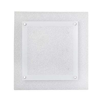 ONLI Integrerad modern LED-taklampa 18 W, 4 000 K, i vitt glas och kristall, 34 x 34 cm ONLI Integrerad modern LED-taklampa 18 W, 4 000 K, i vitt glas och kristall, 34 x 34 cm