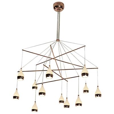 Elements Lighting 101067 upphängning, akryl, 60 W, koppar Elements Lighting 101067 upphängning, akryl, 60 W, koppar