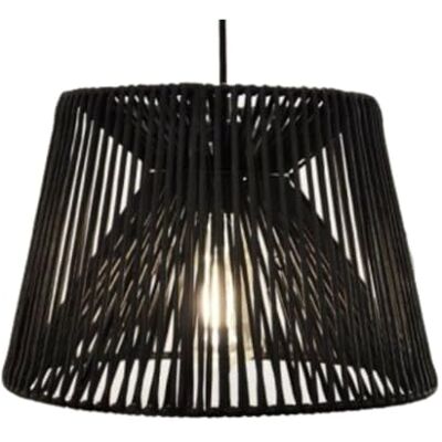 WatioWave Svart sidensnöre hänge 300 mm E27 40 W MANIL WatioWave Svart sidensnöre hänge 300 mm E27 40 W MANIL