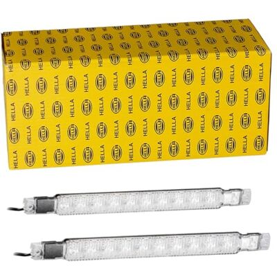 HELLA LED Varselljussats Strip Lamp 24V rak glasklar Kabellängd: 2500mm Fordonsfront Sats 2PT 980 880-861 HELLA LED Varselljussats Strip Lamp 24V rak glasklar Kabellängd: 2500mm Fordonsfront Sats 2PT 980 880-861