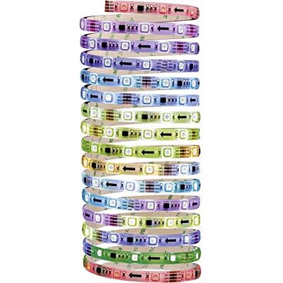 Paulmann 704,80 Funktion digital LED-remsa set 5 m RGB 14 W 230/12 V lågspänning 24 VA vit plast 70480 ljusband ljusremsa ljusslang Paulmann 704,80 Funktion digital LED-remsa set 5 m RGB 14 W 230/12 V lågspänning 24 VA vit plast 70480 ljusband ljusremsa ljusslang