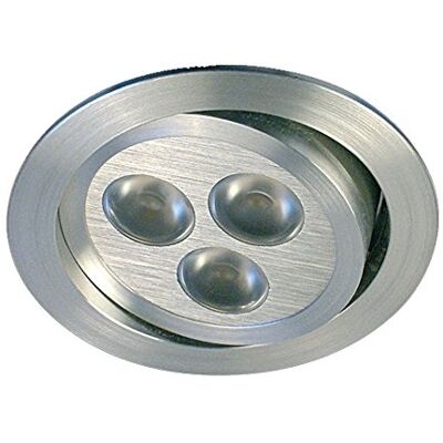 Gumarcris 1905RE LED infälld spotlight 3 W rund aluminium svängarm Gumarcris 1905RE LED infälld spotlight 3 W rund aluminium svängarm