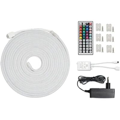 Watio Wave LED-remsa 2 m remsa med fjärrkontroll och strömförsörjning, perfekt för dekorativ belysning. Effektiv förbrukning och enkel installation* Watio Wave LED-remsa 2 m remsa med fjärrkontroll och strömförsörjning, perfekt för dekorativ belysning. Effektiv förbrukning och enkel installation*