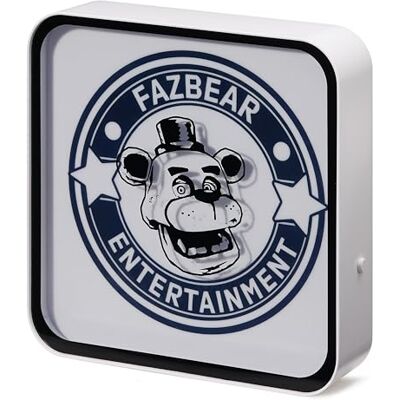 Numskull Officiell Five Nights at Freddy's akryl logo skrivbord vägglampa för sovrum, kontor, hem, studie, arbete – officiell FNAF-produkt Numskull Officiell Five Nights at Freddy's akryl logo skrivbord vägglampa för sovrum, kontor, hem, studie, arbete – officiell FNAF-produkt