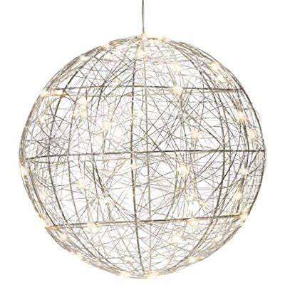 Gartenfreude Amare Metalltrådsboll - Silver - 30cm - Dekoráció Gartenfreude Amare Metalltrådsboll - Silver - 30cm - Dekoráció
