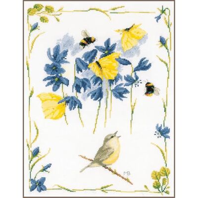Lanarte Kit au point compté Gazouillis d'oiseaux Lanarte Kit au point compté Gazouillis d'oiseaux