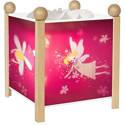Trousselier Fairy Princesses nattlampa magisk lykta barngåva tecknad film lugnande ljus naturlig träfärg glödlampa 12 V, 10 W, elec. EU Trousselier Fairy Princesses nattlampa magisk lykta barngåva tecknad film lugnande ljus naturlig träfärg glödlampa 12 V, 10 W, elec. EU