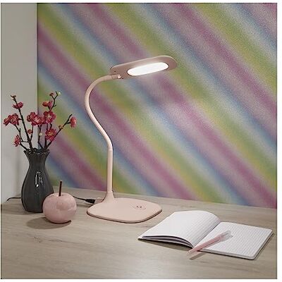 EMOS Dimbar LED-bord STELLA 6,5 W, ljusstyrka max. 400 lm, ljusfärg 4 000 K, flexibel arm, 1,7 m strömkabel med EURO-adapter, CRI>80, ljustid 30 000 h, rosa EMOS Dimbar LED-bord STELLA 6,5 W, ljusstyrka max. 400 lm, ljusfärg 4 000 K, flexibel arm, 1,7 m strömkabel med EURO-adapter, CRI>80, ljustid 30 000 h, rosa