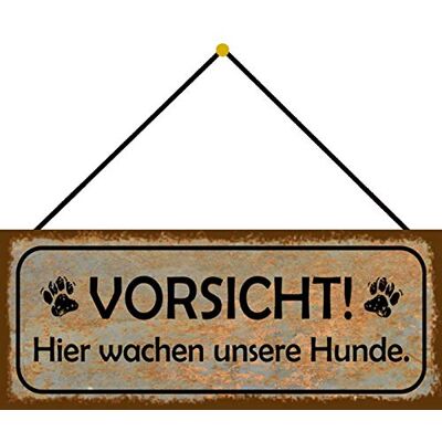 Schatzmix hund djur försiktig metallskylt 27 x 10 cm väggdeko tenn skylt med snöre plåtskylt, plåt, flerfärgad, 27 x 10 cm Schatzmix hund djur försiktig metallskylt 27 x 10 cm väggdeko tenn skylt med snöre plåtskylt, plåt, flerfärgad, 27 x 10 cm