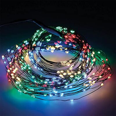 Zarivy Utomhus Micro LED-girlang flerfärgad 180 cm, 6,8 m lång, perfekt för att dekorera träd och festliga miljöer. Zarivy Utomhus Micro LED-girlang flerfärgad 180 cm, 6,8 m lång, perfekt för att dekorera träd och festliga miljöer.