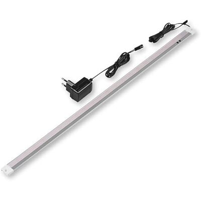 REV Infälld LED-lampa, köksbelysning, 60 cm, 6 W, 420 lumen, 3 000 K, platt köksbelysning med sensor och enkel installation, silver REV Infälld LED-lampa, köksbelysning, 60 cm, 6 W, 420 lumen, 3 000 K, platt köksbelysning med sensor och enkel installation, silver