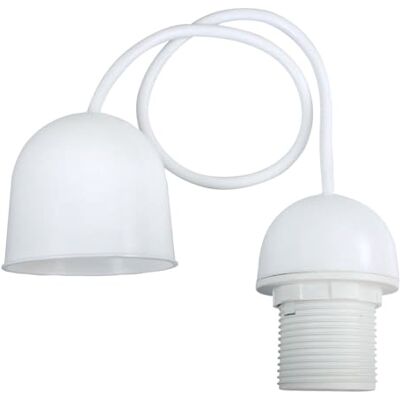 Tibelec 771010 lampupphängning, E27, vit Tibelec 771010 lampupphängning, E27, vit