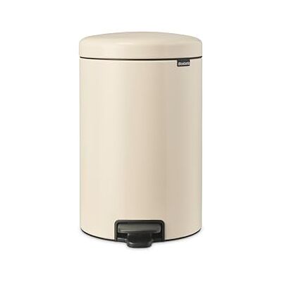 Brabantia NewIcon Treteimer sanft schließend, Kunststoff-Inneneimer, Soft Beige, 20 Liter Brabantia NewIcon Treteimer sanft schließend, Kunststoff-Inneneimer, Soft Beige, 20 Liter