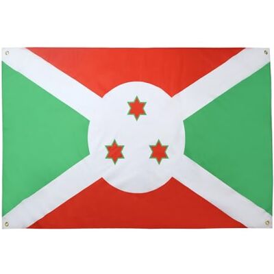 AZ FLAG Burundi-flagga 150x90 cm med 4 öglor, burundisk flagga för balkong eller vägg AZ FLAG Burundi-flagga 150x90 cm med 4 öglor, burundisk flagga för balkong eller vägg